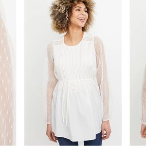 Motherhood Maternity sheer sleeve maternity blouse